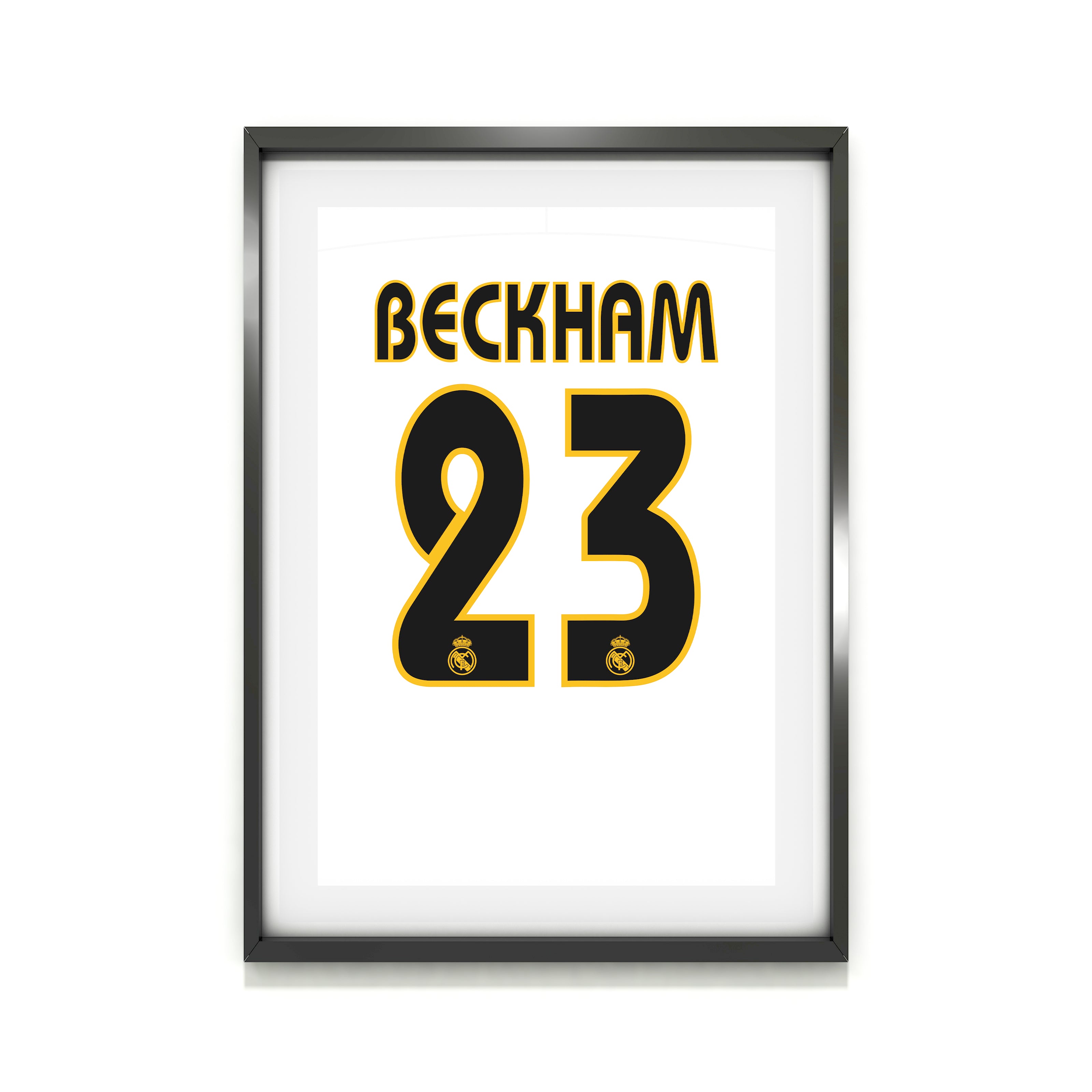 David Beckham Real Madrid Heavyweight Art Print - Football Post - Perfect Gift - Birthday Present for Him