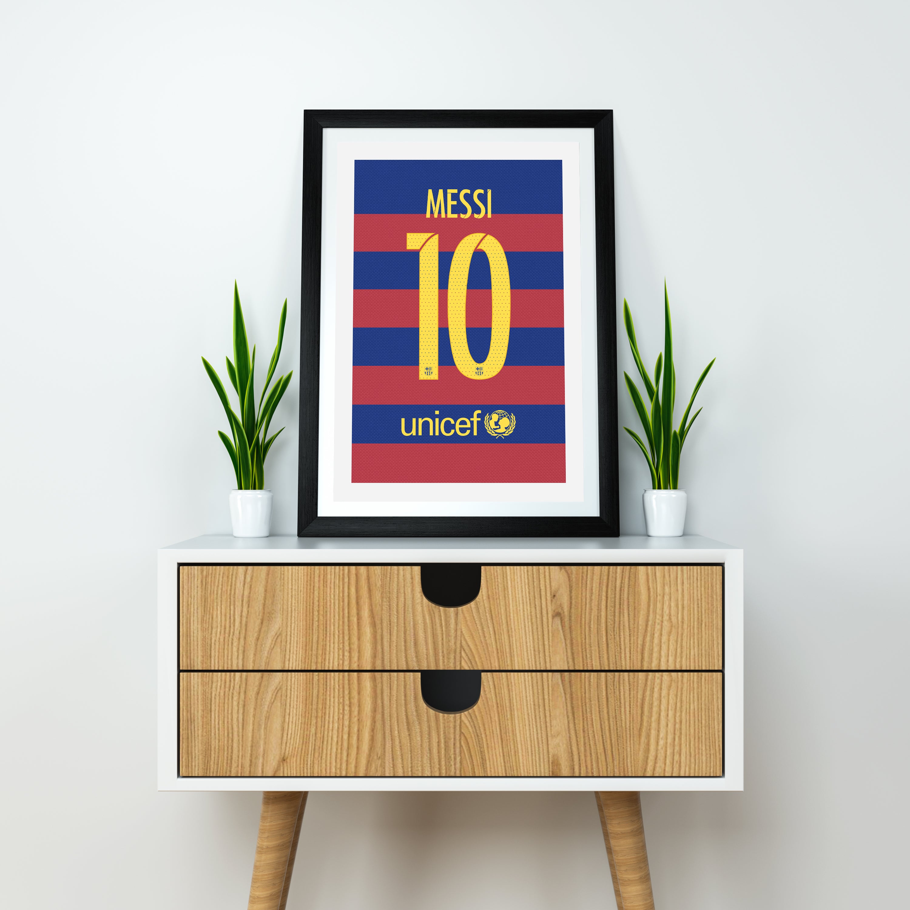 Messi Barcelona 15/16 (Back) Heavyweight Art Print - Football Post - Perfect Gift - Birthday Present for Him