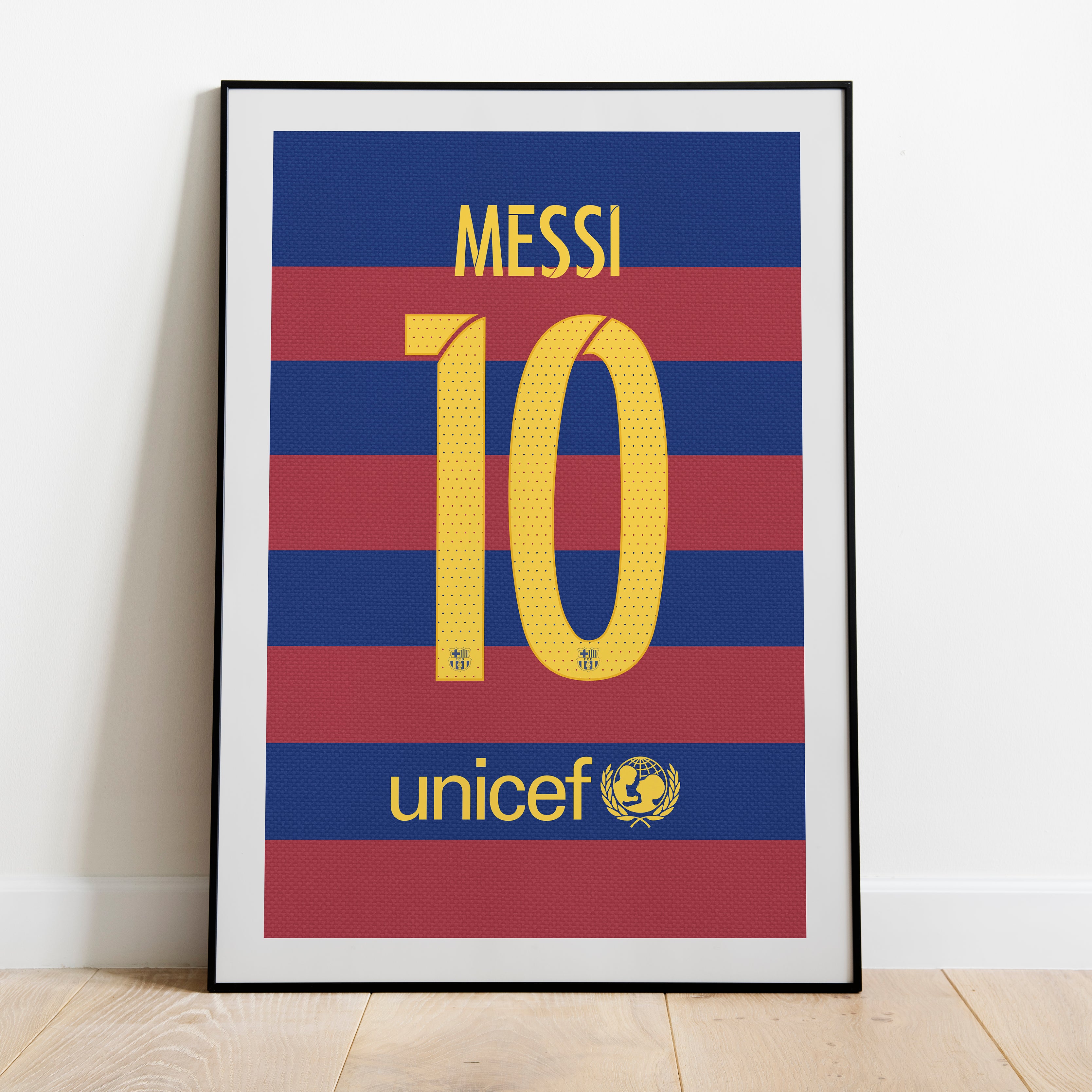 Messi Barcelona 15/16 (Back) Heavyweight Art Print - Football Post - Perfect Gift - Birthday Present for Him