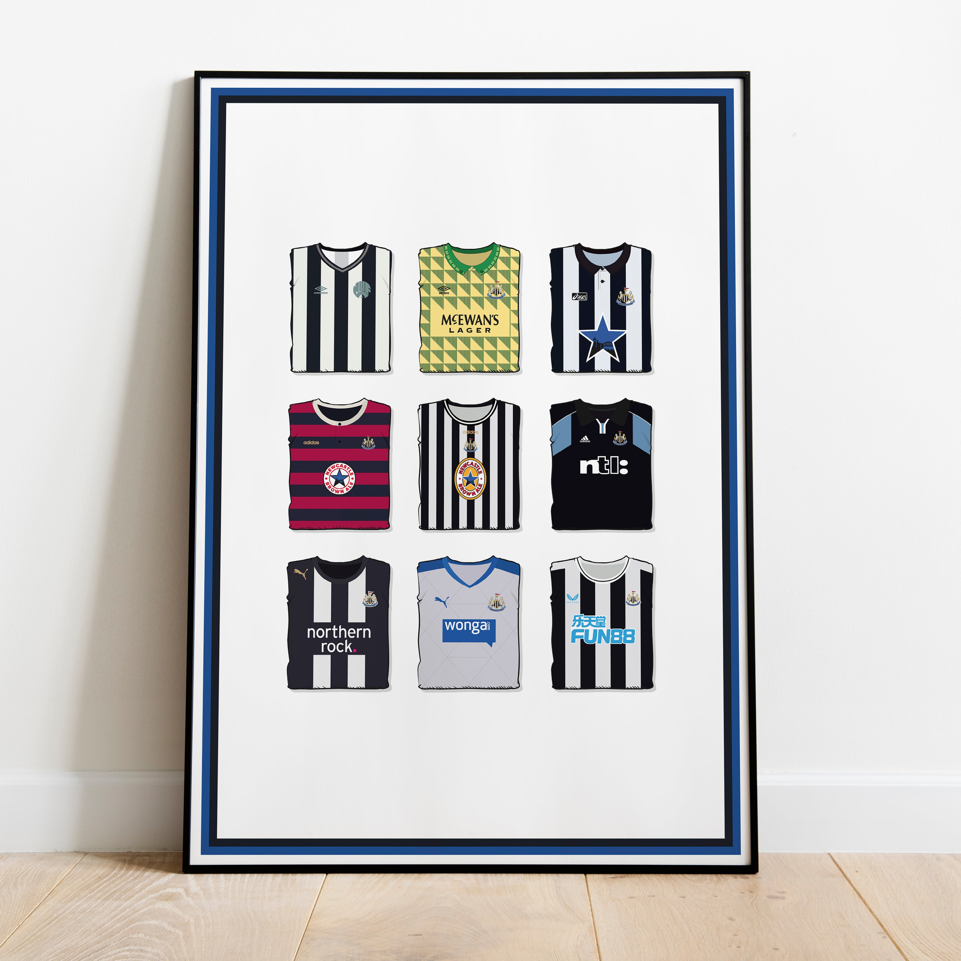 Newcastle Collection Heavyweight Art Print - Football Post - Perfect G ...