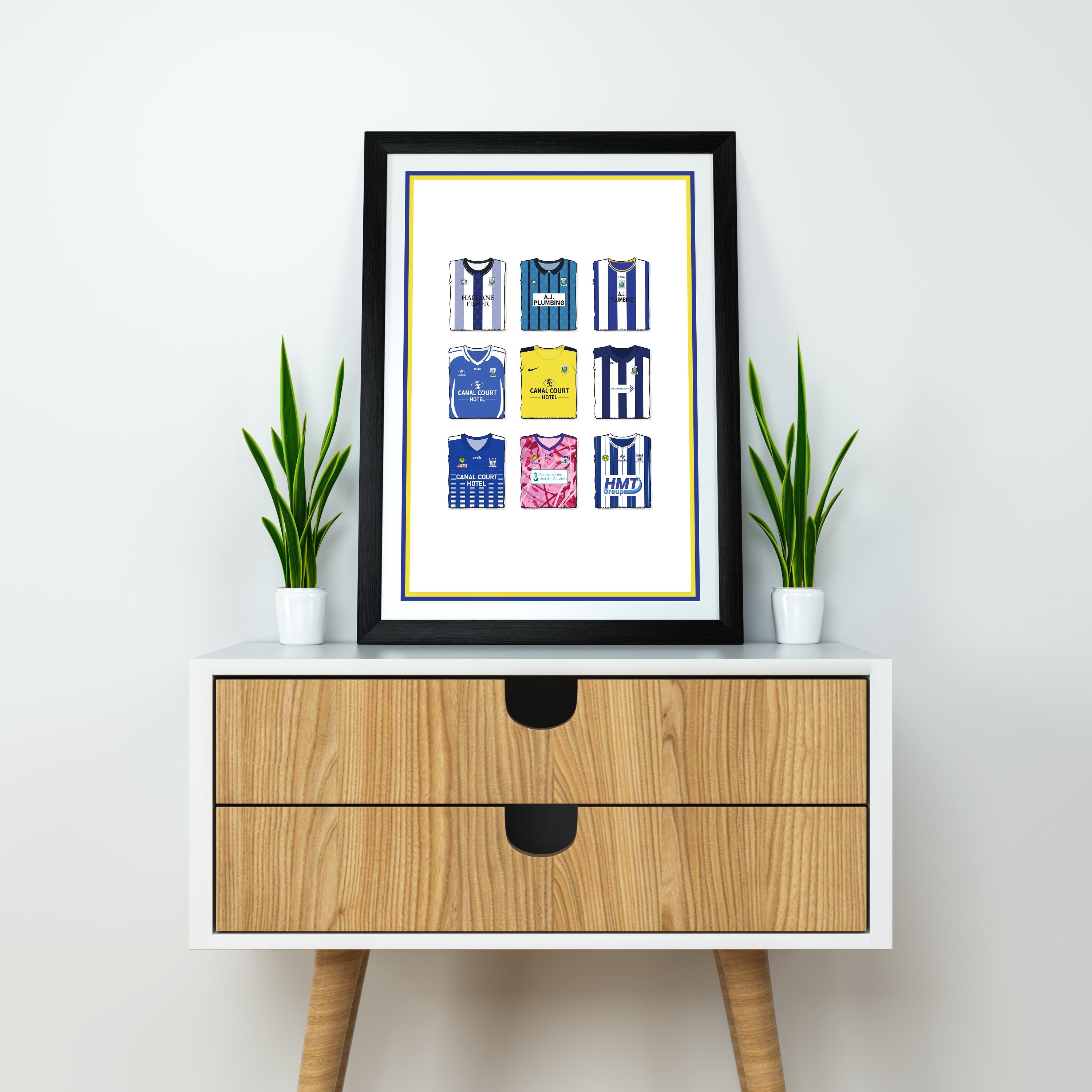 Newry City Heavyweight Art Print - Football Post - Perfect Gift - Birthday Present for Him