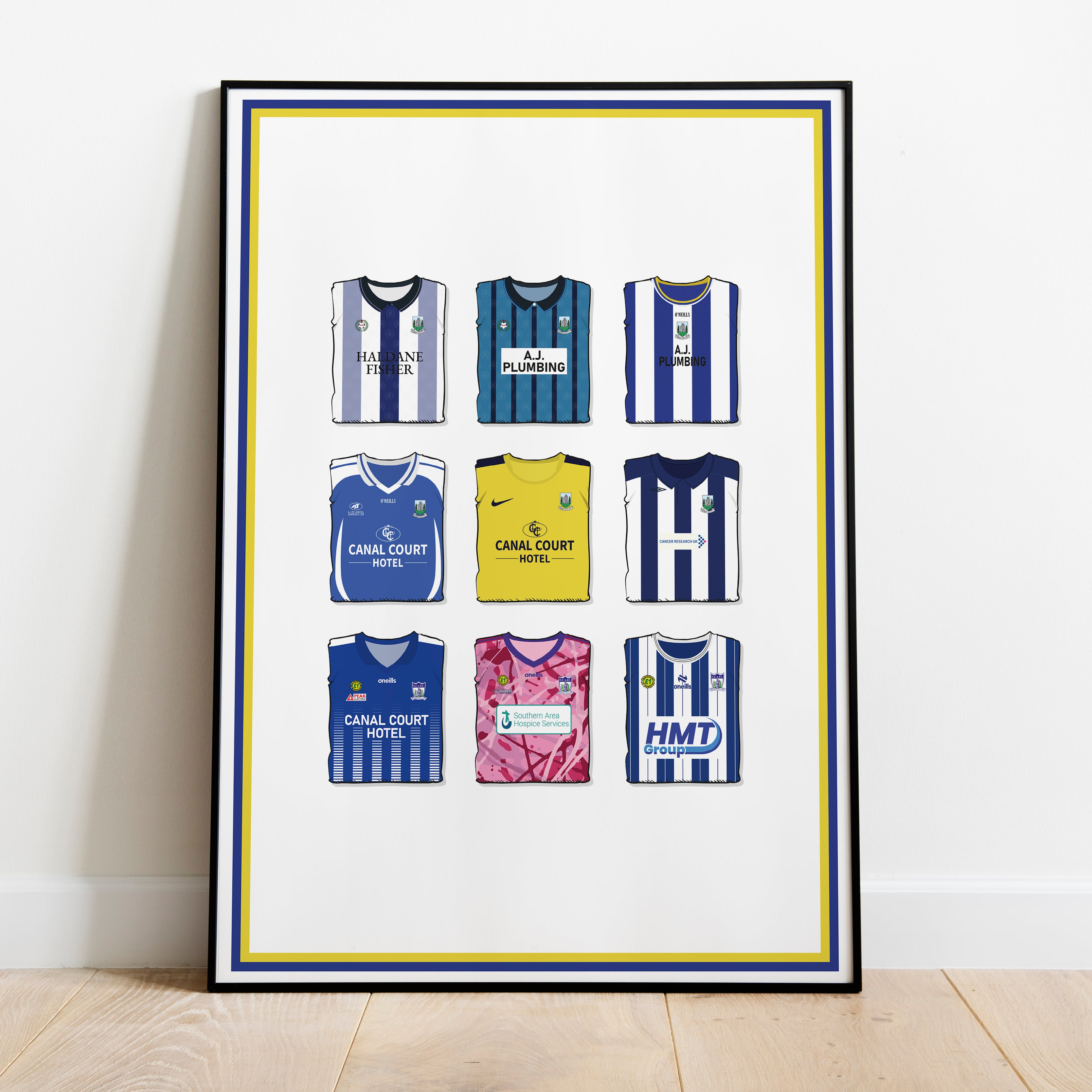 Newry City Heavyweight Art Print - Football Post - Perfect Gift - Birthday Present for Him