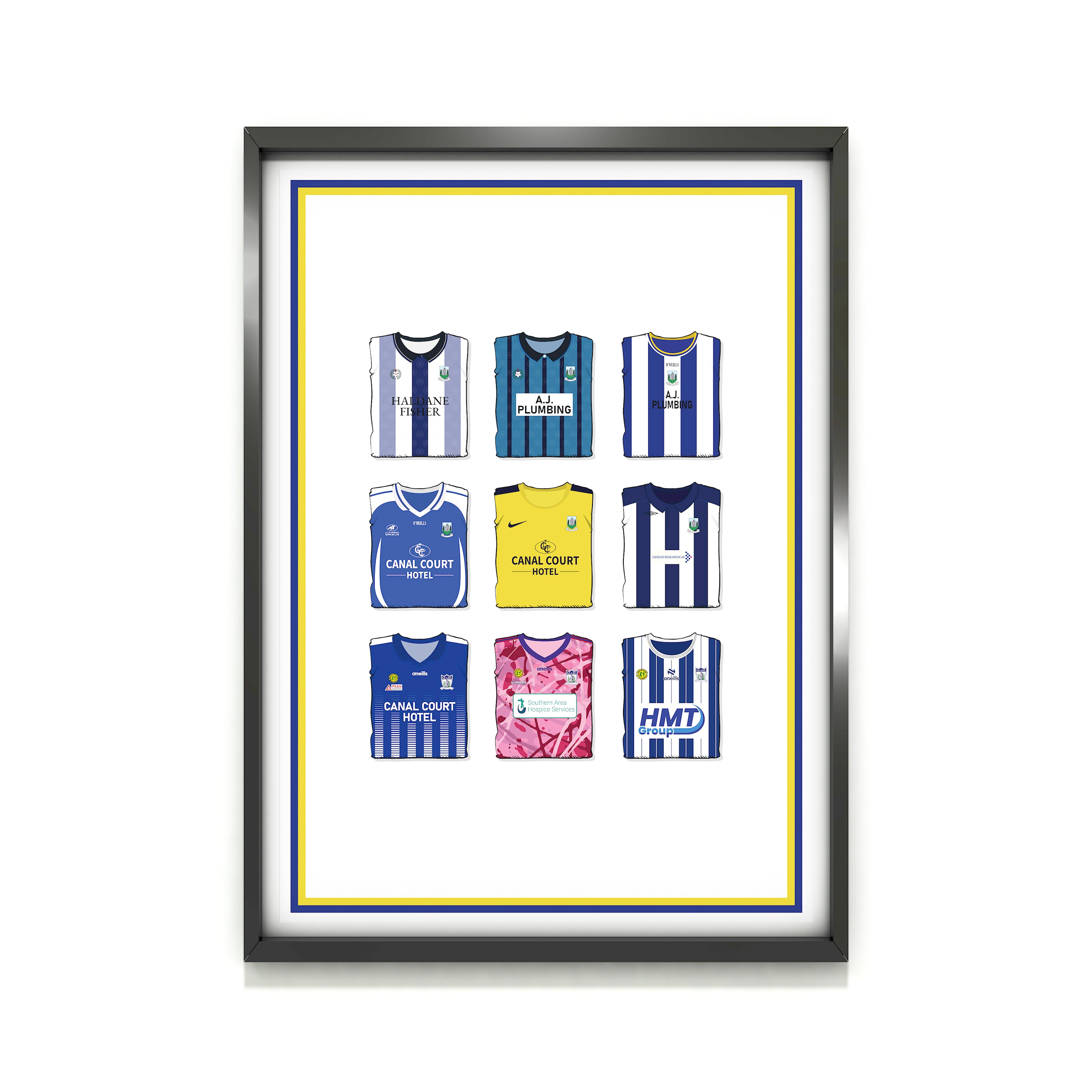 Newry City Heavyweight Art Print - Football Post - Perfect Gift - Birthday Present for Him