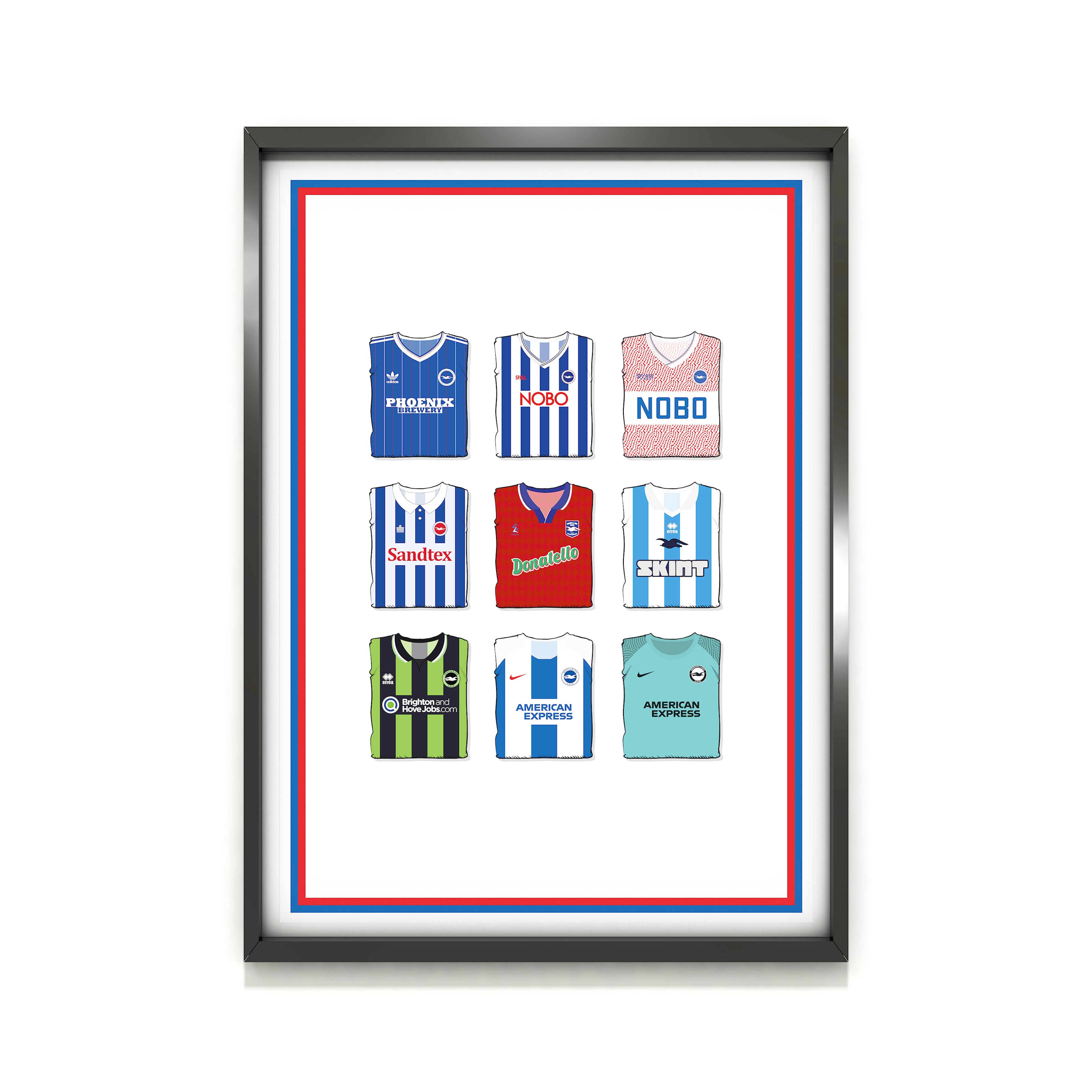 Brighton Collection Heavyweight Art Print - Football Post - Perfect Gift - Birthday Present for Him