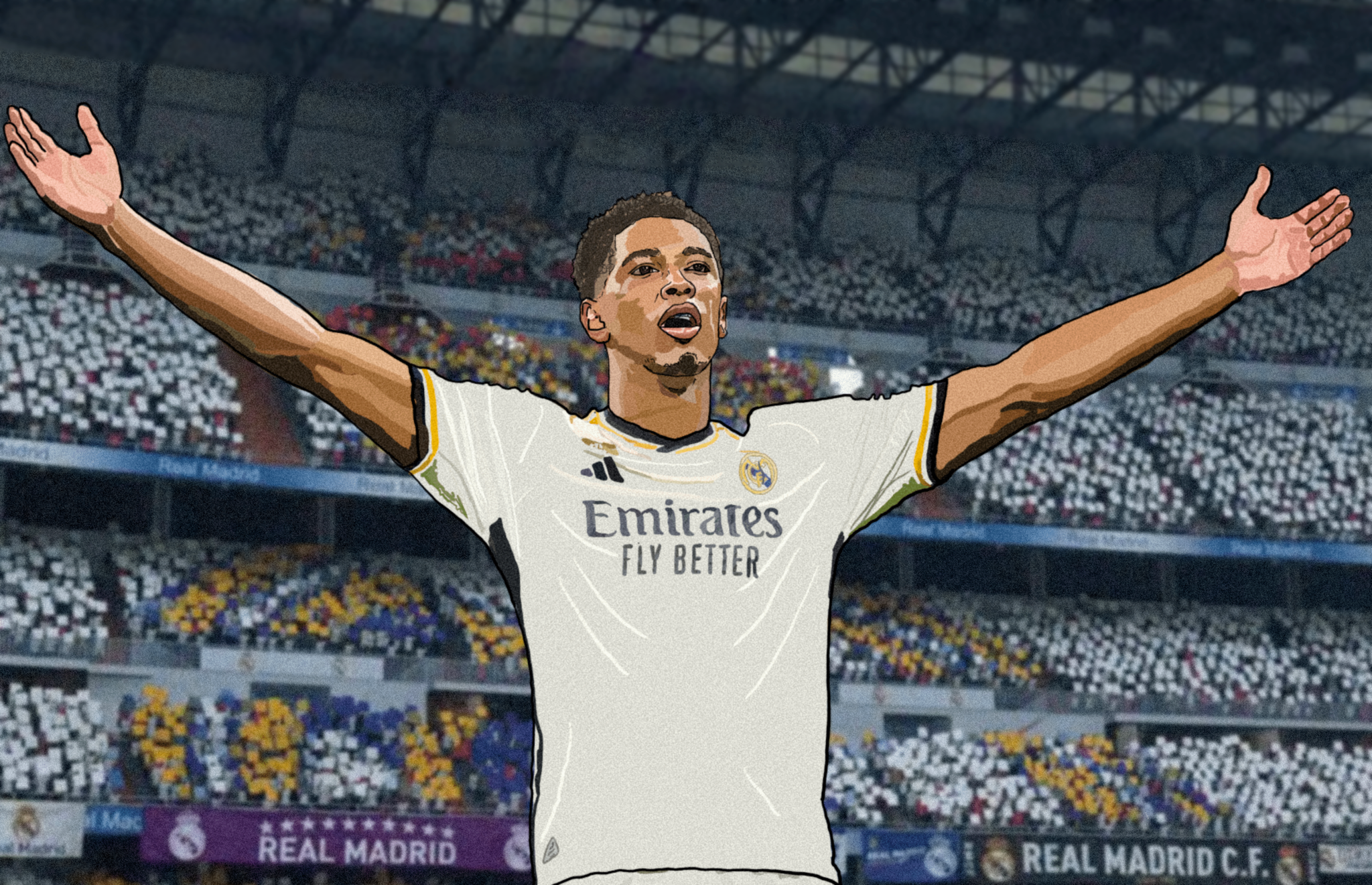 Jude Bellingham Real Madrid Heavyweight Art Print - Football Post - Perfect Gift - Birthday Present for Him