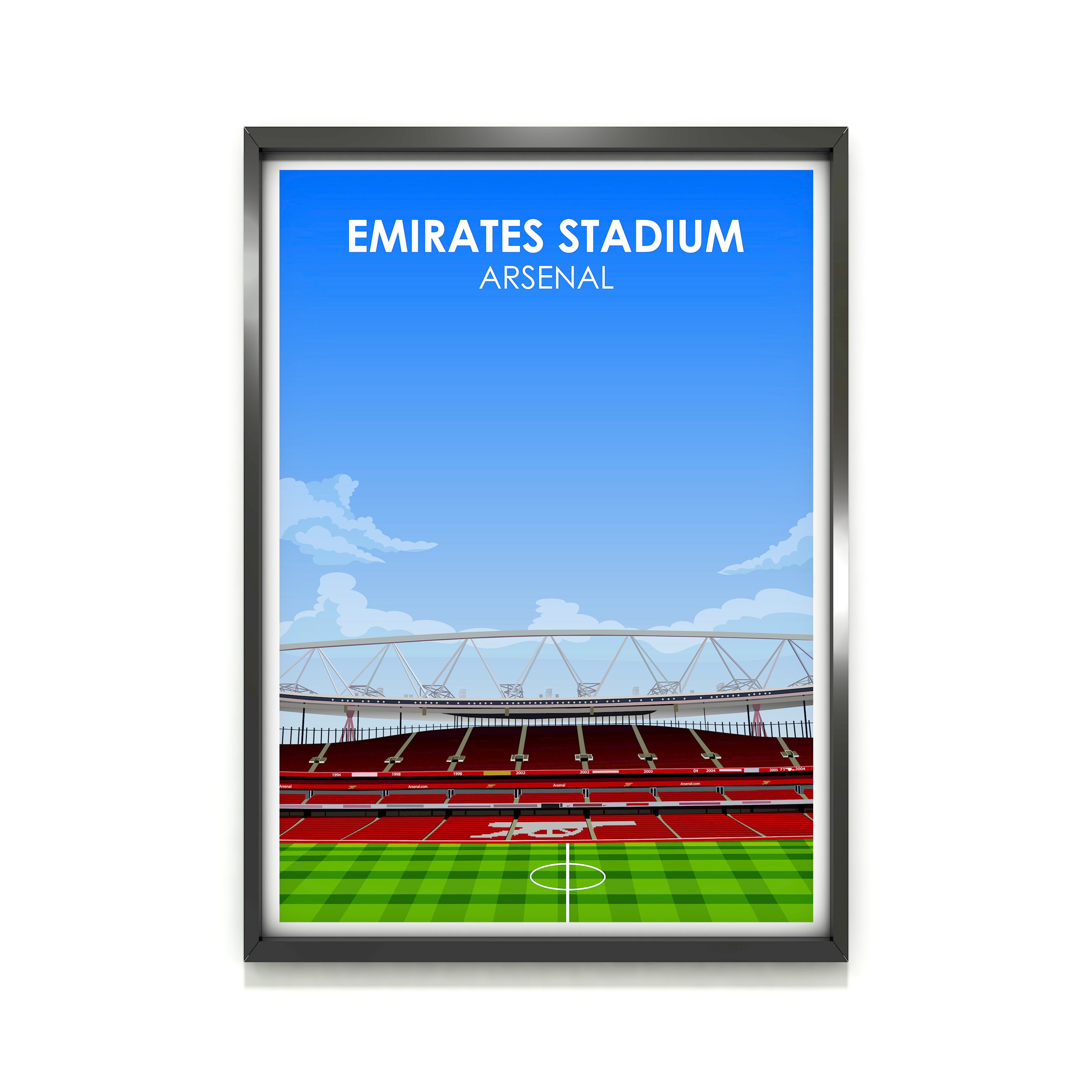 Emirates Stadium Heavyweight Art Print - Football Post - Perfect Gift - Birthday Present for Him