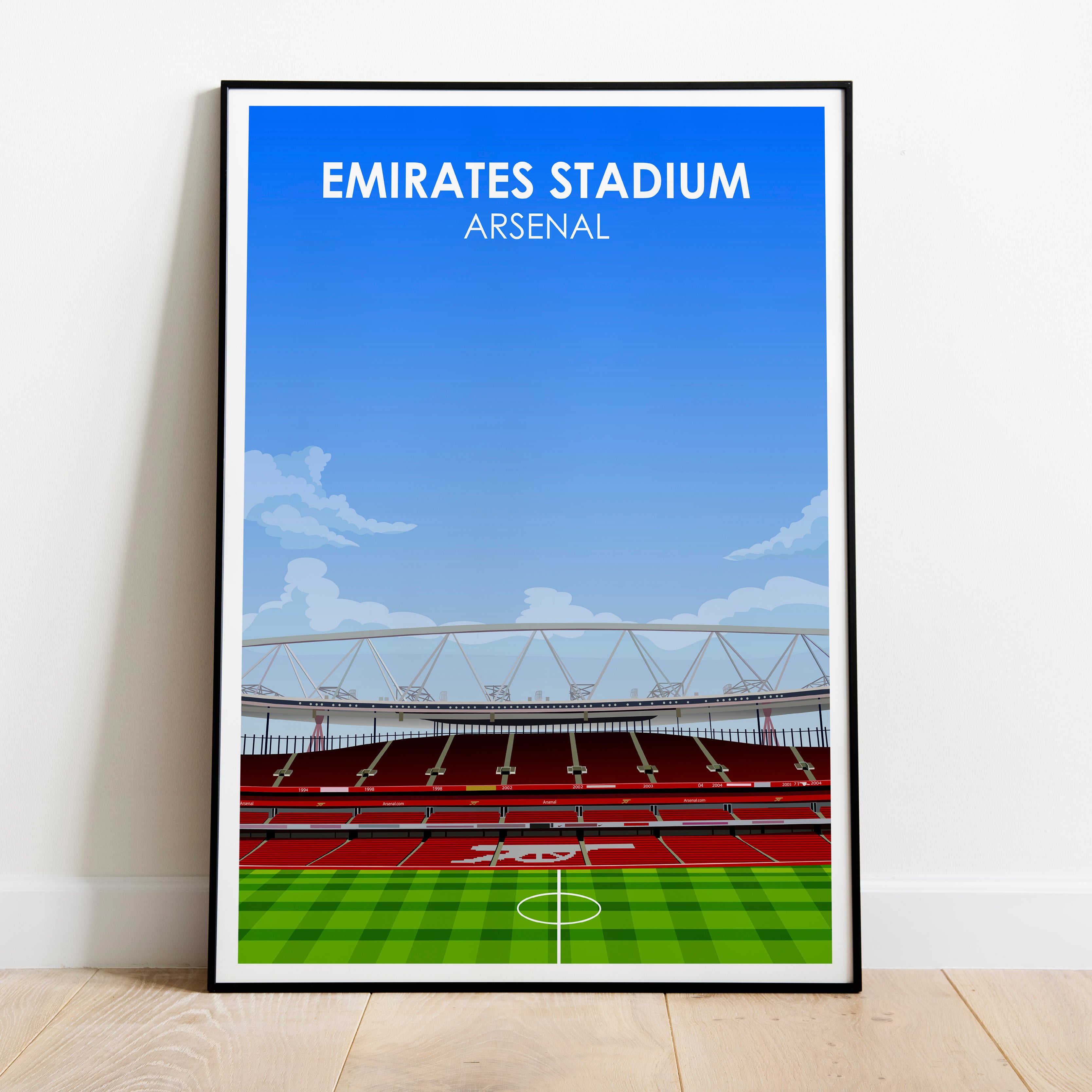 Emirates Stadium Heavyweight Art Print - Football Post - Perfect Gift - Birthday Present for Him