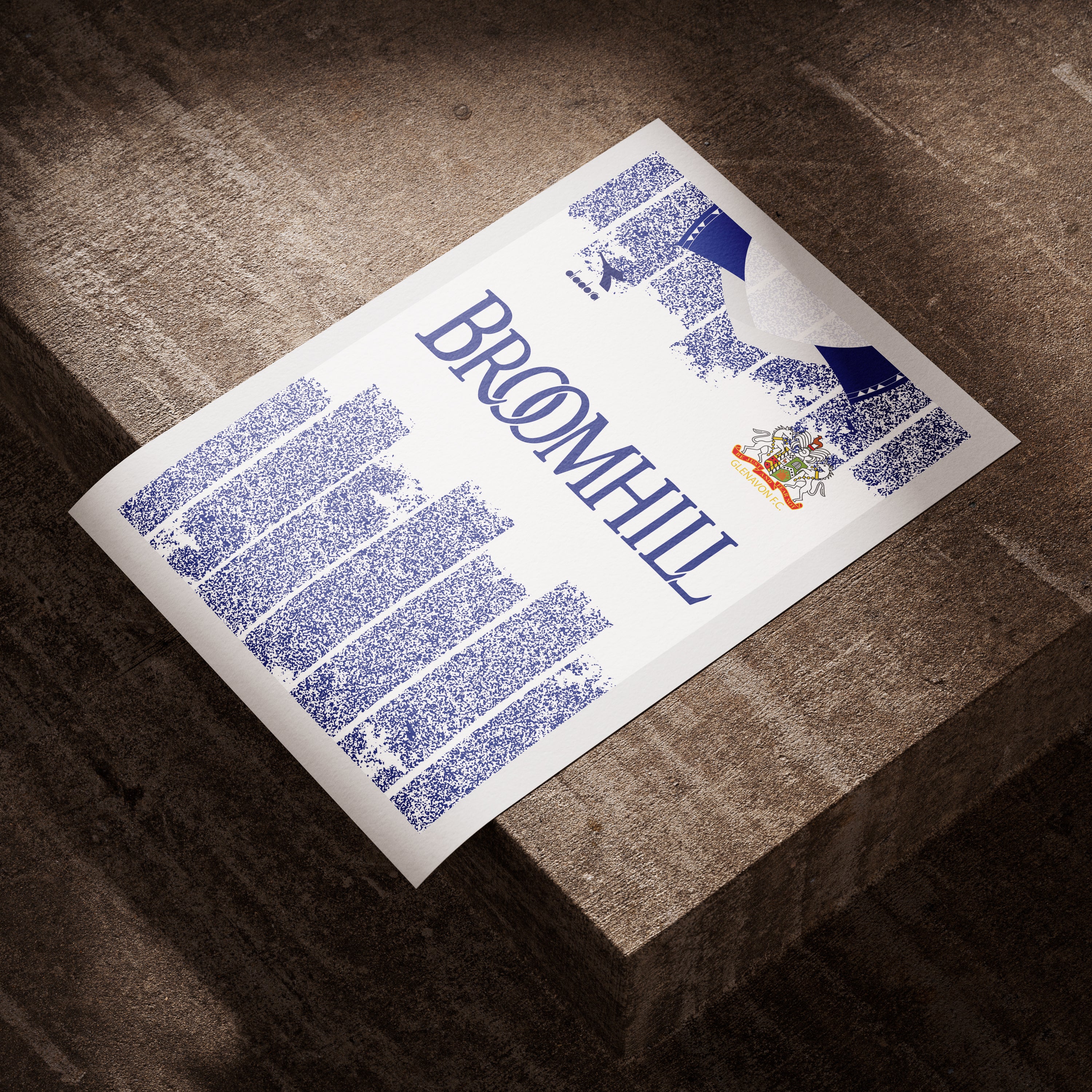 Glenavon 95/96 Heavyweight Art Print (Front)